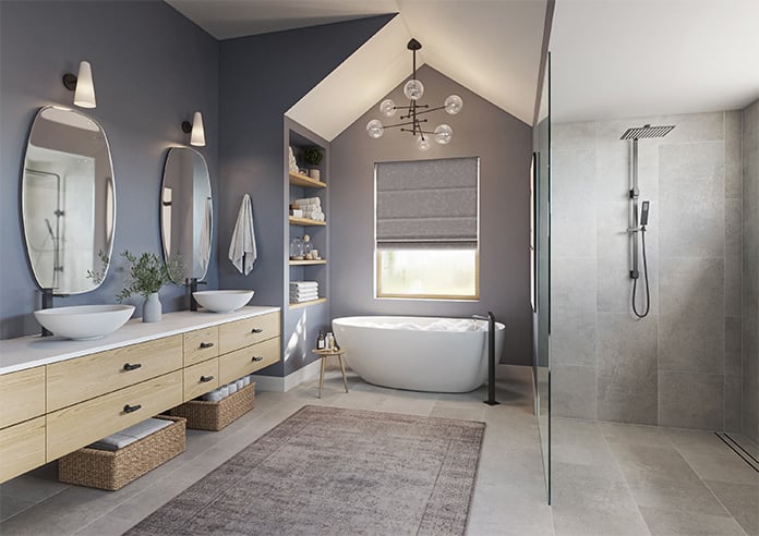 Darwin, Silver - Twist&Fit Roman Blind - Image 7